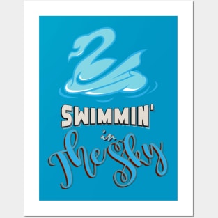 Swimming in the Sky Posters and Art